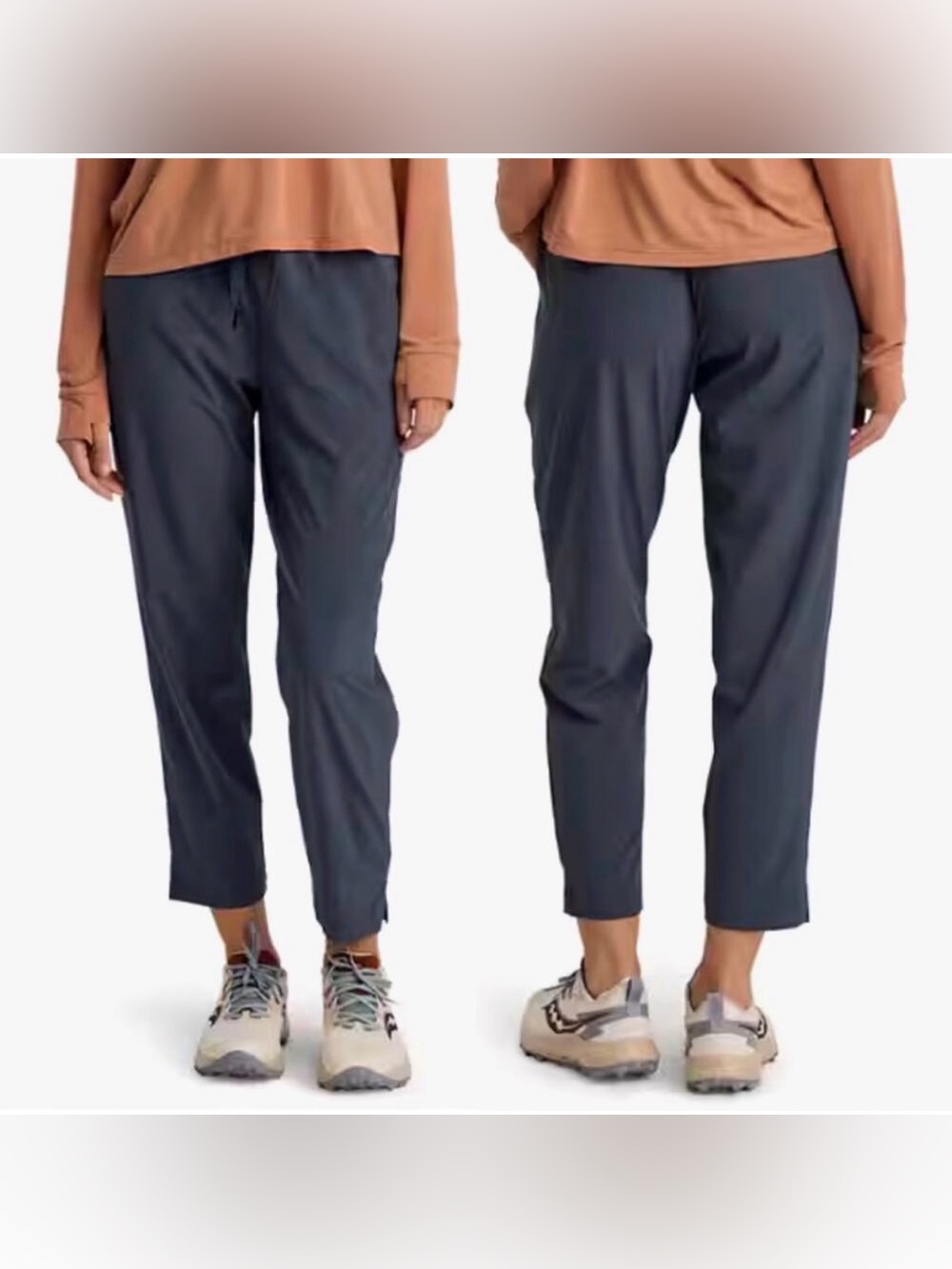 Free Fly Women’s Breeze Drift Quick Dry Cropped Pants Storm Cloud Blue Small